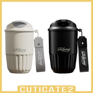 [Cuticate2] แก้วกาแฟ มีฉนวนกันความร้อน แบบพกพา พร้อมฝาปิด ใช้ซ้ําได้ สําหรับน้ําร้อน น้ําเย็น 16 ชิ้น