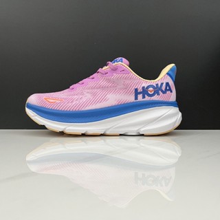 Hoka ONE ONE Clifton 9 รองเท้าผ้าใบลําลอง ระบายอากาศ เหมาะกับการวิ่ง เล่นกีฬา แฟชั่นสําหรับผู้ชาย ผู้หญิง hqaexl22 1U931