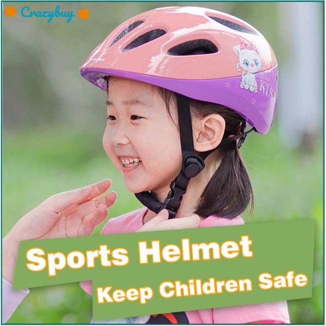cr-หมวกกันน็อคขี่จักรยาน-สีพื้น-สําหรับเด็กผู้ชาย-ผู้หญิง-เล่นกีฬา-ขี่จักรยาน