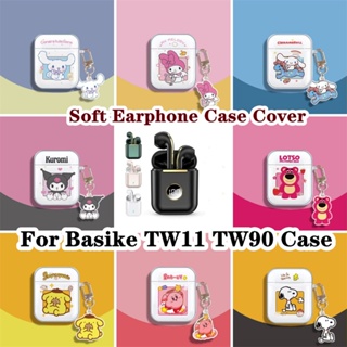 【Case Home】เคสหูฟัง แบบนิ่ม แบบใส ลายการ์ตูน สําหรับ Basike TW11 TW90 TW11 TW90
