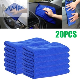 ⚡NEW 8⚡Car cleaning towel 30*30cm Replacement Accessory 20pcs Microfiber Blue