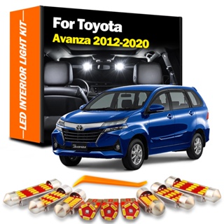 ชุดไฟ LED ติดป้ายทะเบียนรถยนต์ สําหรับ Toyota Avanza 2012 2013 2014 2015 2016 2017 2018 2019 2020 7 ชิ้น