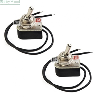 【Big Discounts】2PCS 2 Foot ON/OFF Prewired Rocker Toggle Switch SPST 6A/125V With Wire Switch#BBHOOD