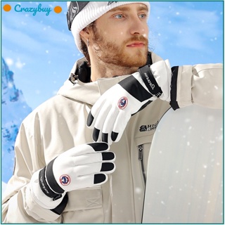 Cr ถุงมือเล่นสกี กันน้ํา กันลื่น ให้ความอบอุ่น ทนต่อการสึกหรอ สําหรับขี่จักรยาน กลางแจ้ง 1 คู่
