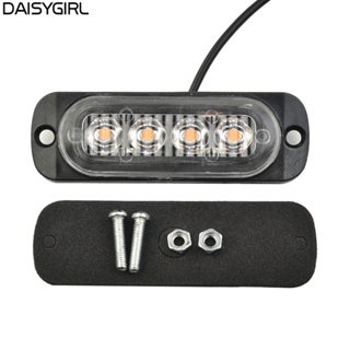 【DAISYG】New Car Urgent Fog Lamp Kit With Screws 12W 4LED Yellow Truck Van Bar Car Light