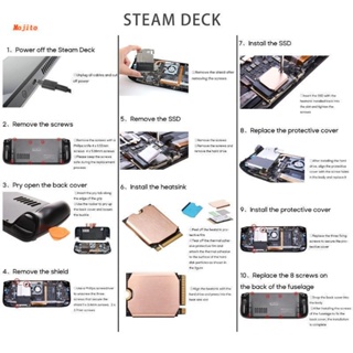 Mojito M.2 SSD ฮีตซิงก์โซลิดสเตท ฮาร์ดดิสก์ ทองแดง สําหรับ Steam-Deck 2230 SN740PC คอมพิวเตอร์ โน้ตบุ๊ก Acce