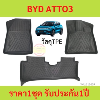 ภาพหน้าปกสินค้าATTO3 พรมปูพื้นรถยนต์ BYD ATTO3 ATTO 3 บีวายดี ออโต้ ออโต้3  Car Floor Mat พรมรถยนต์ พรมปูพื้นในรถ  วัสดุTPE ซึ่งคุณอาจชอบราคาและรีวิวของสินค้านี้