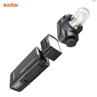 Godox AD200 Pocket Flash Portable Mini TTL Speedlite with 2 Light Heads GN52 GN60 1/8000s HSS Built-in 2.4G Wireless X System 200W Strong Power for    EOS Cameras