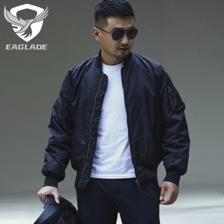 Eaglade เสื้อแจ็กเก็ตยุทธวิธี กันน้ํา ให้ความอบอุ่น สีดํา สําหรับผู้ชาย BN007