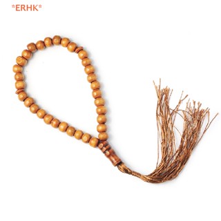 Erhk&gt; สร้อยข้อมือลูกปัดยาว 8 มม. แฮนด์เมด สไตล์วินเทจ สําหรับผู้หญิง และผู้ชาย