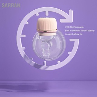  SARRAN เครื่องปั๊มนมไฟฟ้าแบบสวมใส่แฮนด์ฟรีแบบพกพาไร้สาย 9 ระดับ 3 โหมดจอแสดงผล LCD เครื่องปั๊มนมแบบชาร์จไฟได้