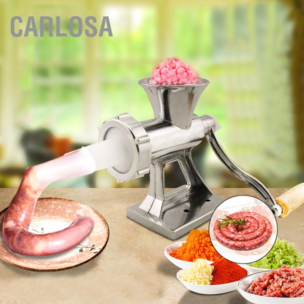 carlosa-ครัวเรือนครัวคู่มือเครื่องบดเนื้อมือหมุนเนื้อพริกไทย-mincer-เครื่องบด