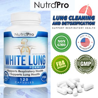 NutraPro White Lung - ทำความสะอาดปอด & ดีท็อกซ์, สนับสนุนสุขภาพปอด, สนับสนุนสุขภาพทางเดินหายใจ