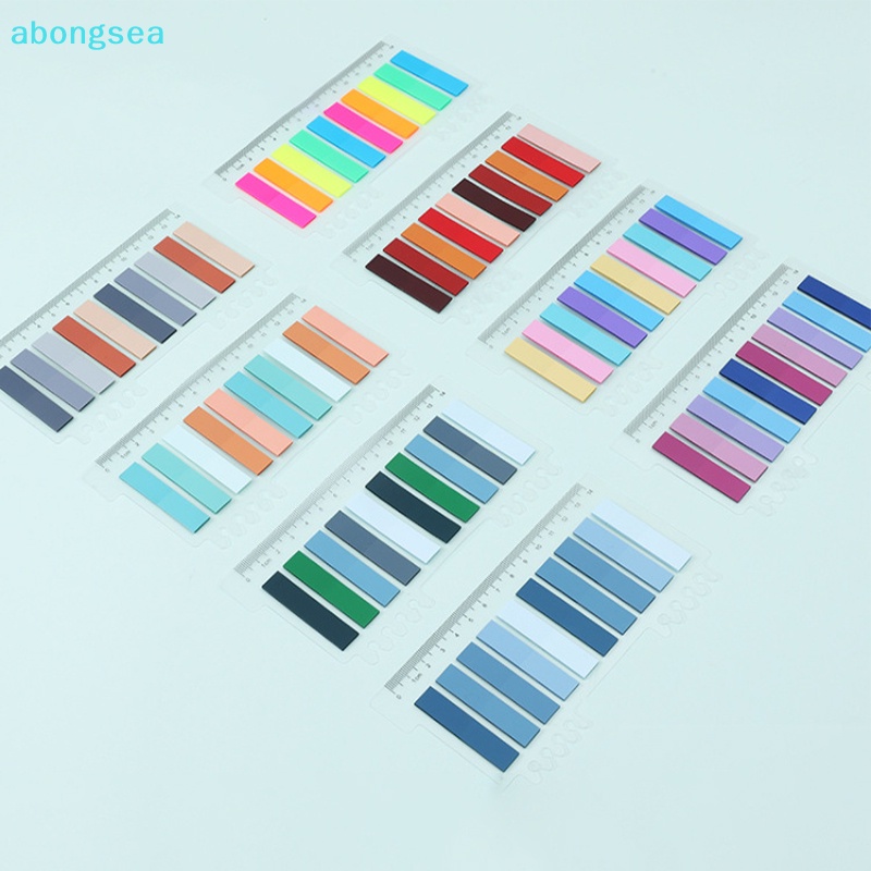 abongsea-สติกเกอร์กระดาษโน้ต-แบบใส-ทรงสี่เหลี่ยมผืนผ้า-ขนาดเล็ก-เรืองแสง-สําหรับติดตกแต่งสํานักงาน-โรงเรียน-200-ชิ้น