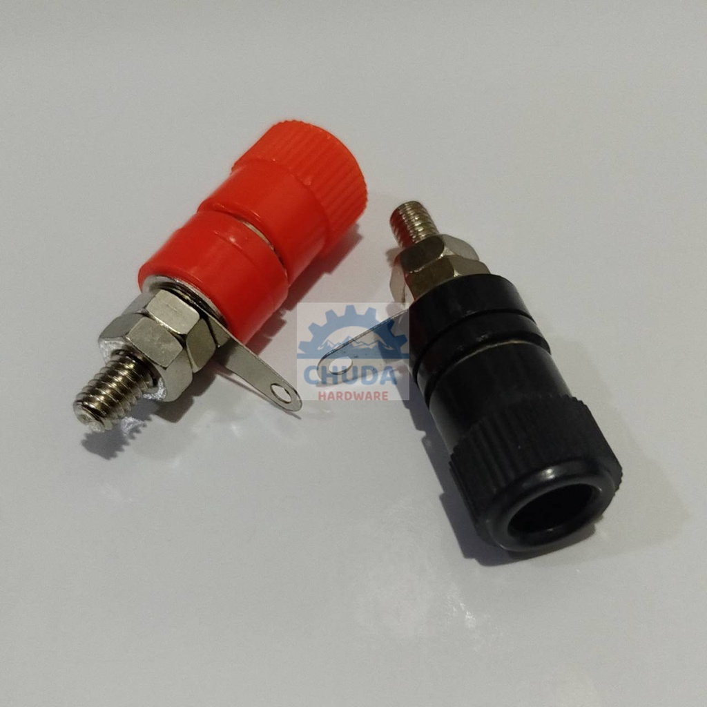 (2ตัว=แดง1+ดำ1) ซ็อคเก็ต ขั้วต่อ แจ็คลำโพง แจ็คกล้วย Socket Banana Jack ...