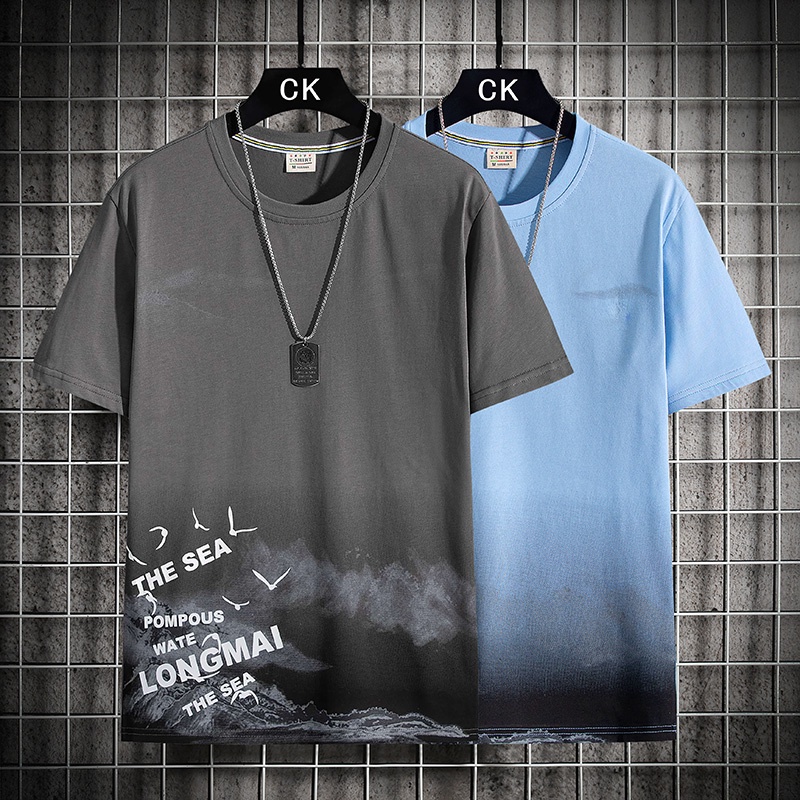 เสื้อยืดลําลอง-ผ้าฝ้าย-ระบายอากาศ-เหมาะกับฤดูร้อน-สําหรับผู้ชาย-ไซซ์-m-4xl