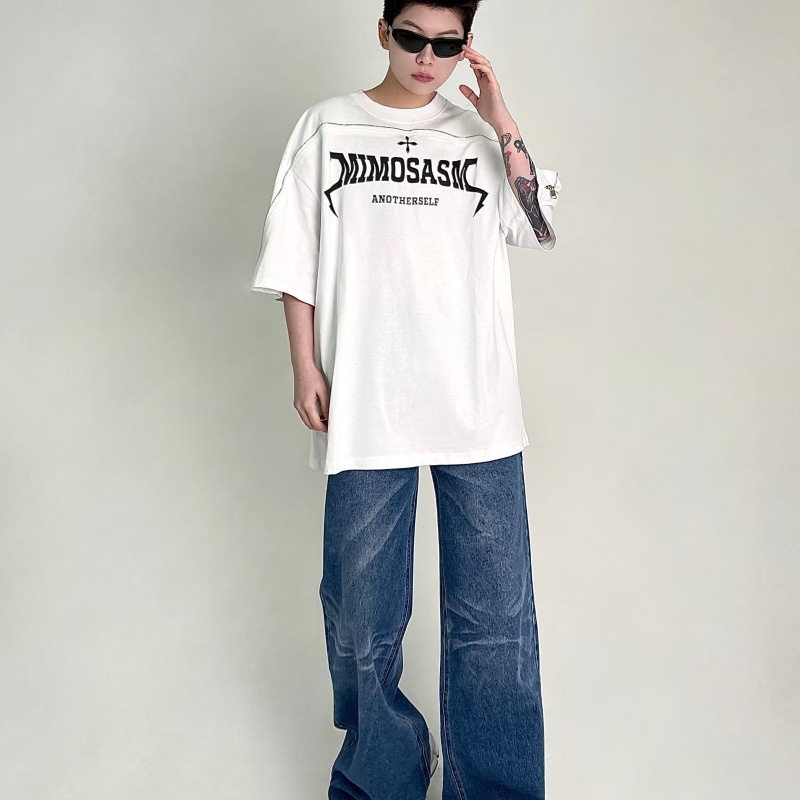 eershenshi-เสื้อยืดผู้ชายหลวมพิมพ์ใหม่ยอดนิยมแขนสั้นคอกลม-ins-วรรณกรรมแฟชั่น-high-street-เสื้อยืดผู้ชาย