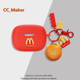 Anker Soundcore A20i Case Cartoon Burger Keychain Anker Soundcore A20i Silicone Soft Case Shockproof Case Protective Cover Cute Piggy Our Bare Bear Pendant Anker Soundcore life Dot 3i / Life Note 3i Cover Soft Case Protective Cover
