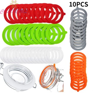 【COLORFUL】10pcs Silicone Replacement Gasket Airtight-Rubber Seals Rings For Jar-Lids