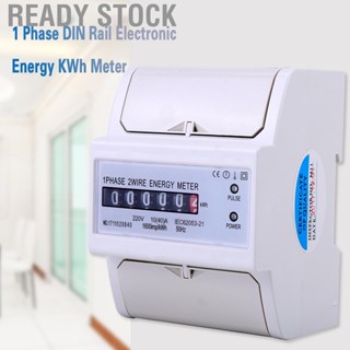 พร้อมส่ง ใหม่ เครื่องวัดพลังงานไฟฟ้า ราง Din Kwh 10(40)A 2 เฟส 1 เฟส