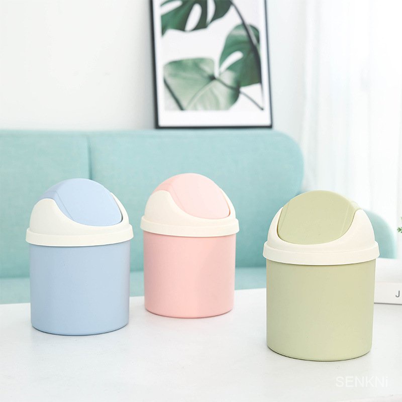 ฝาแกว่งถังขยะ-เดสก์ทอปใช้-โฮมออฟฟิศ-เก็บถัง-sj1550