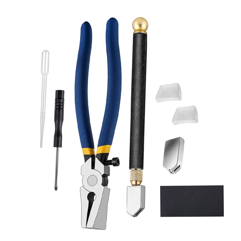 new-glass-cutter-kit-stained-glass-supply-with-glass-running-pliers-glass-cutter