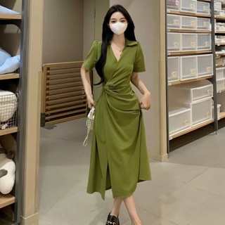 Iridescent ชุดเดรสผู้หญิง ชุดผู้หญิง ชุดเดรสแฟชั่น สไตล์เกาหลี แฟชั่น A92M156