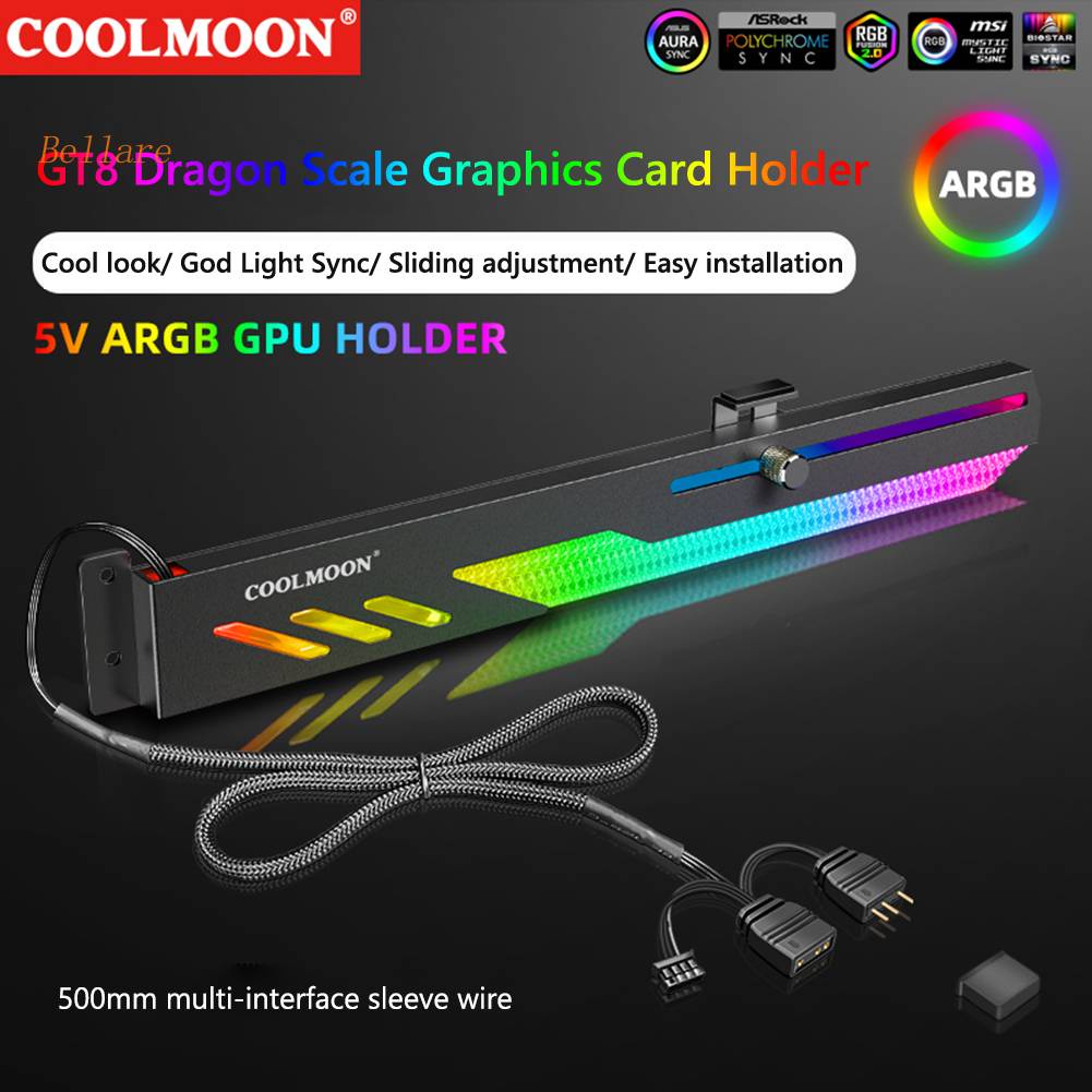 bel-coolmoon-gt8-ขาตั้งการ์ดจอ-gpu-แนวนอน-สําหรับคอมพิวเตอร์