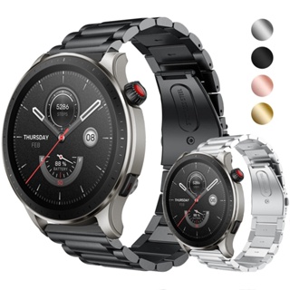 สายนาฬิกาข้อมือ สเตนเลส สําหรับ Huami Amazfit GTR 4 3 2 Smartwatch สําหรับ Amazfit GTR Mini Metal Correa Wristband