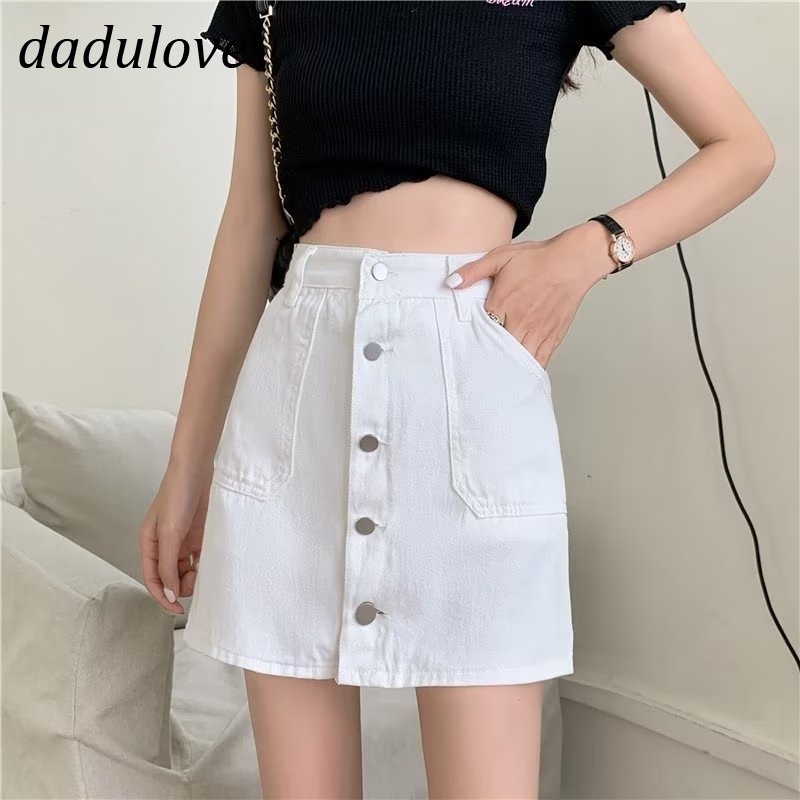 dadulove-new-korean-version-of-ins-multi-breasted-denim-skirt-niche-high-waist-a-line-skirt-package-hip-skirt