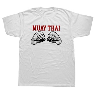 Funny Muay Thai T Shirts Graphic Cotton Short Sleeve Father Day Husband T-shirt Thailand Kickboxing Boxing Birthday_02