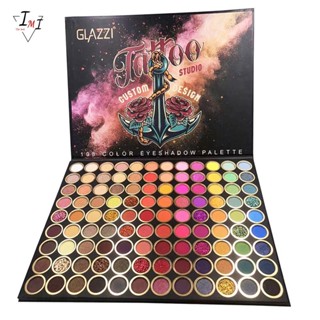 Glazzi พาเลตต์อายแชโดว์ กลิตเตอร์ เนื้อแมตต์ 108 สี