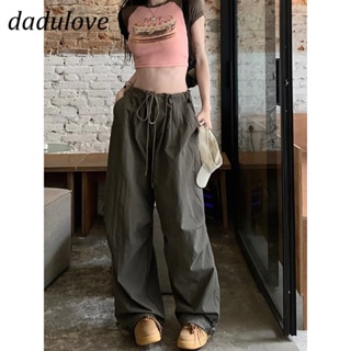 DaDulove💕 New American Ins High Street Thin Overalls Niche High Waist Wide Leg Pants Large Size Trousers
