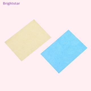 Brightstar ใหม่ แผ่นกระดาษเช็ดทําความสะอาดผิวหน้า ควบคุมความมัน ดูดซับความมัน 80 ชิ้น