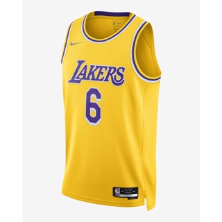เสื้อกีฬาแขนสั้น ลายทีม LeBron James Los Angeles Lakers 2022 Edition Icon Diamond NBA Swingman 697336