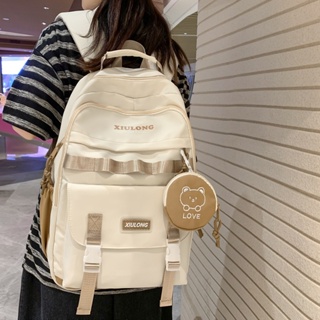 【พร้อมส่ง】กระเป๋าเป้สะพายหลัง กระเป๋านักเรียน ลําลอง จุของได้เยอะ เรียบง่าย สไตล์ญี่ปุ่น สําหรับผู้ชาย และผู้หญิง นักเรียนมัธยมต้น
