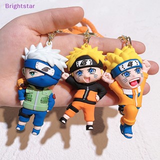 Brightstar 1 ชิ้น นารูโตะ ซาสึเกะ พวงกุญแจแฟชั่น การ์ตูนอะนิเมะ ฟิกเกอร์รถ กระเป๋าเป้สะพายหลัง พวงกุญแจ ใหม่