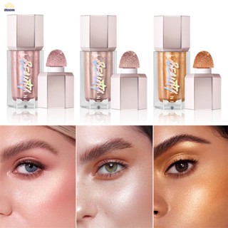LANGMANNI ไฮไลท์คอนทัวร์ เหลว คอนทัวร์ริ่ง บลัชออน คอนทัวร์ เกลี่ยง่าย Contour Highlighter ติดทนนาน กันเหงื่อ กันน้ำ ธรรมชาติ แต่งหน้าหน้า  【doom】