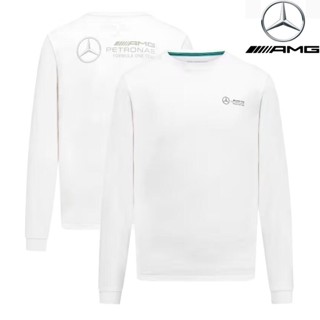 ใหม่ล่าสุด เสื้อกีฬาแขนยาว ลายทีมแข่ง F1 AMG Petronas F1 และเสื้อยืดแขนยาว แฟชั่นฤดูร้อน สําหรับทุกเพศ 2023