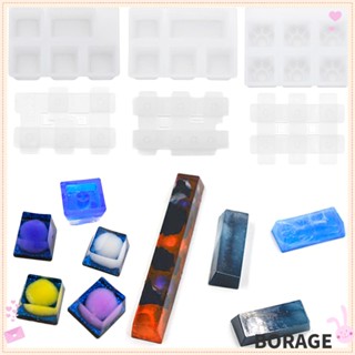 สินค้า BORAGE DIY Key Cap Resin Mold Casting Crafts Silicone Mould Keyboard Molds UV Epoxy Mechanical Keyboard Handmade Crystal Resin Making Tools