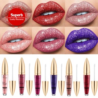 【COD】ลิปสติก ลิปกลอส เนื้อแมตต์ กลิตเตอร์เพชร ติดทนนาน 18 สี สําหรับผู้หญิง S1G5
