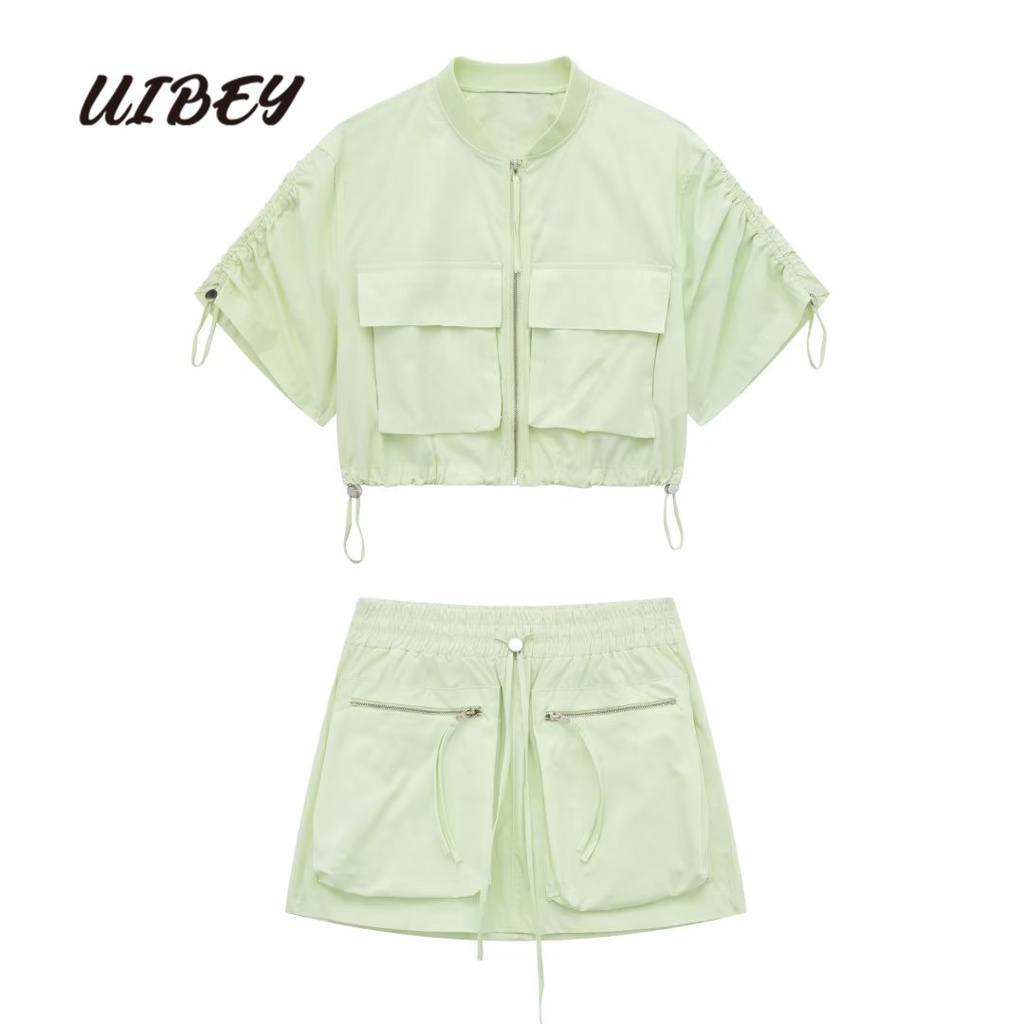 uibey-เสื้อเชิ้ตแฟชั่น-อเนกประสงค์-กระโปรงยาวครึ่งตัว-845604