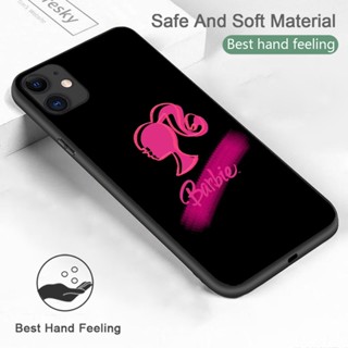 M155 เคสโทรศัพท์มือถือแบบนิ่ม กันกระแทก ลายบาร์บี้ สําหรับ Iphone 11 12 13 Pro Max Mini
