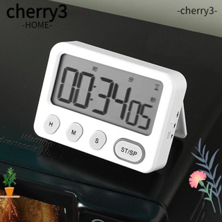 Cherry3 นาฬิกาจับเวลา Abs หน้าจอขนาดใหญ่ ประหยัดพลังงาน แบตเตอรี่ หลายโอกาส