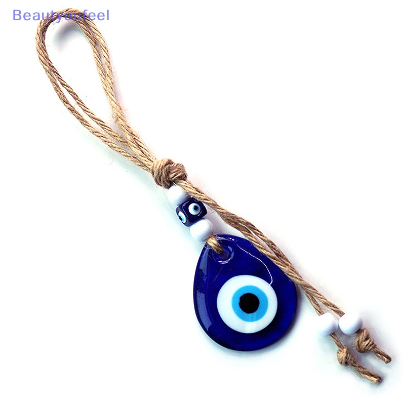 beautyoufeel-พวงกุญแจ-จี้รูปหยดน้ํา-แฮนด์เมด-สีฟ้า-สไตล์วินเทจ-สําหรับตกแต่งกระเป๋า-กุญแจรถยนต์