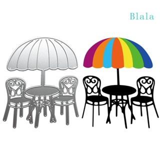 Blala แผ่นแม่แบบโลหะ ตัดลายนูน รูปเก้าอี้ ดวงอาทิตย์ DIY สําหรับตกแต่งสมุด กระดาษ การ์ด งานฝีมือ