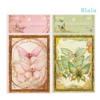 Blala แพลนเนอร์ ฉลากไดอารี่ สไตล์วินเทจ สีทอง สําหรับตกแต่งสมุดไดอารี่ 20 ชิ้น