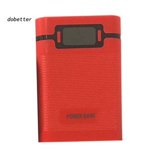 &lt;Dobetter&gt; กล่องเคสพาวเวอร์แบงก์ 18650 หน้าจอ LCD 4 ช่อง แบบพกพา DIY