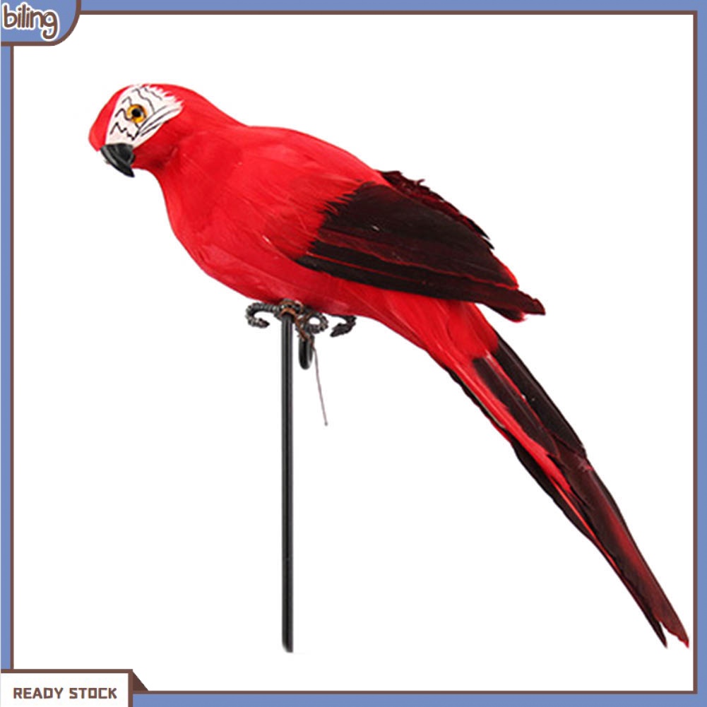 biling-นกแก้วประดิษฐ์-25-35-ซม-นกแก้ว-นกสนามหญ้า-โมเดลเครื่องประดับตกแต่งสวน