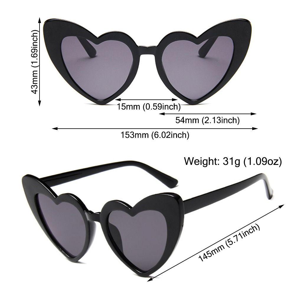 cactu-แว่นตากันแดด-uv400-รูปหัวใจ-สไตล์เรโทร-สําหรับผู้หญิง-6-ชิ้น